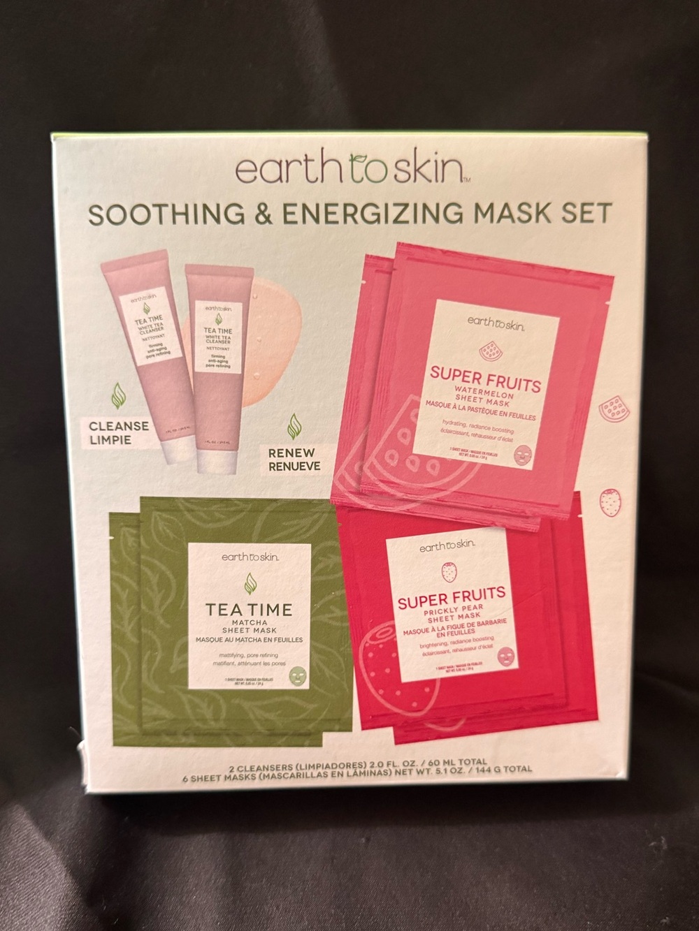 🍃earthtoskin🍃Soothing & Energizing Mask Set